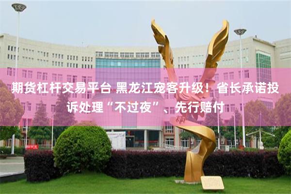 期货杠杆交易平台 黑龙江宠客升级！省长承诺投诉处理“不过夜”、先行赔付