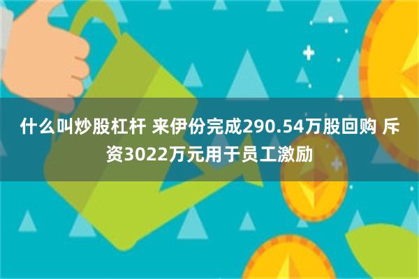什么叫炒股杠杆 来伊份完成290.54万股回购 斥资3022万元用于员工激励