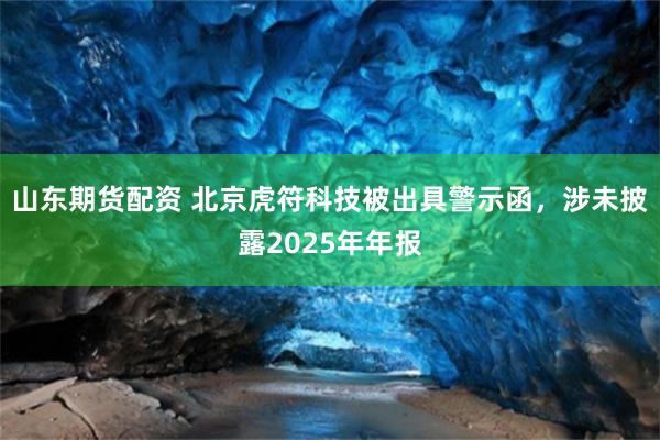 山东期货配资 北京虎符科技被出具警示函，涉未披露2025年年报
