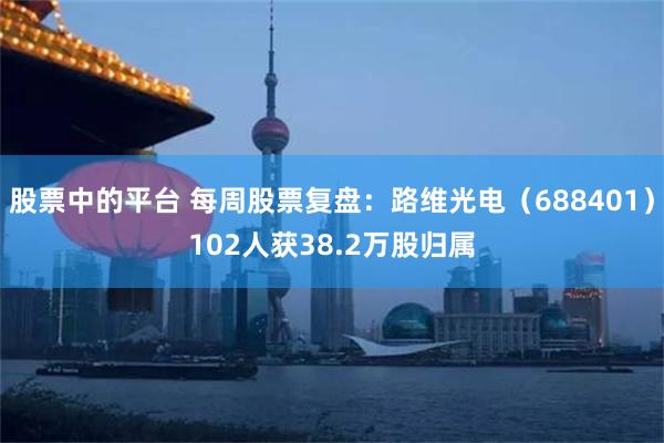 股票中的平台 每周股票复盘:路维光电(688401)102人获38.2万股归属