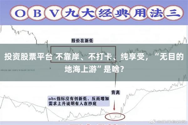 投资股票平台 不靠岸、不打卡、纯享受，“无目的地海上游”是啥？