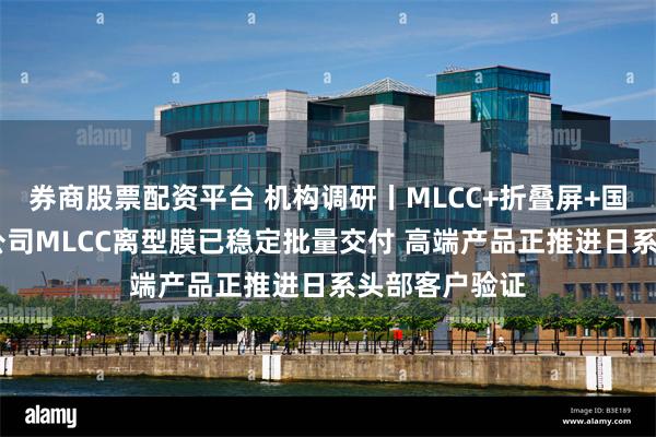 券商股票配资平台 机构调研丨MLCC+折叠屏+国产替代 这家公司MLCC离型膜已稳定批量交付 高端产品正推进日系头部客户验证