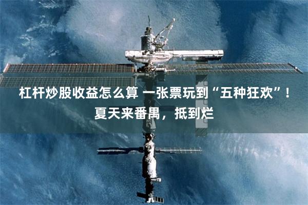 杠杆炒股收益怎么算 一张票玩到“五种狂欢”！夏天来番禺，抵到烂