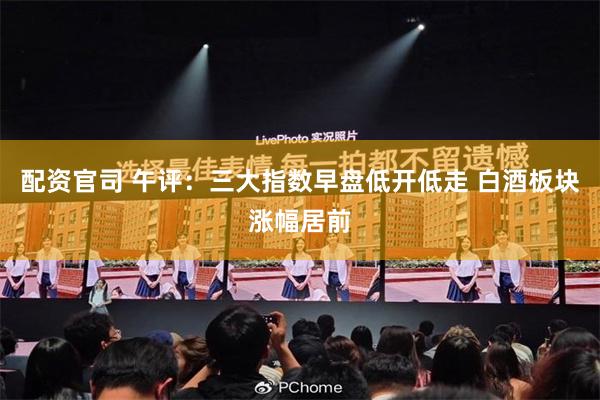 配资官司 午评：三大指数早盘低开低走 白酒板块涨幅居前