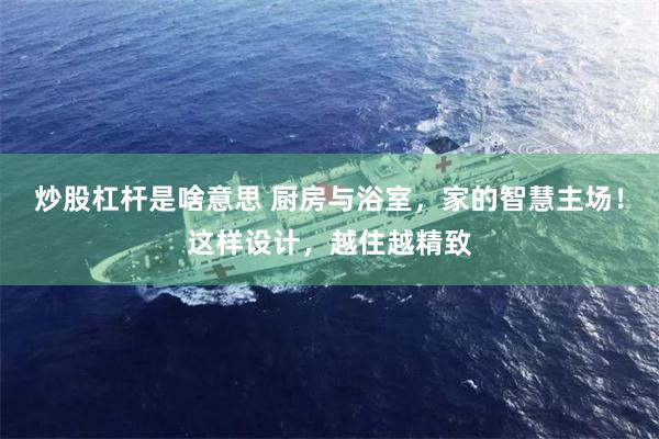 炒股杠杆是啥意思 厨房与浴室，家的智慧主场！这样设计，越住越精致