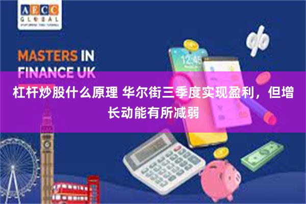 杠杆炒股什么原理 华尔街三季度实现盈利，但增长动能有所减弱